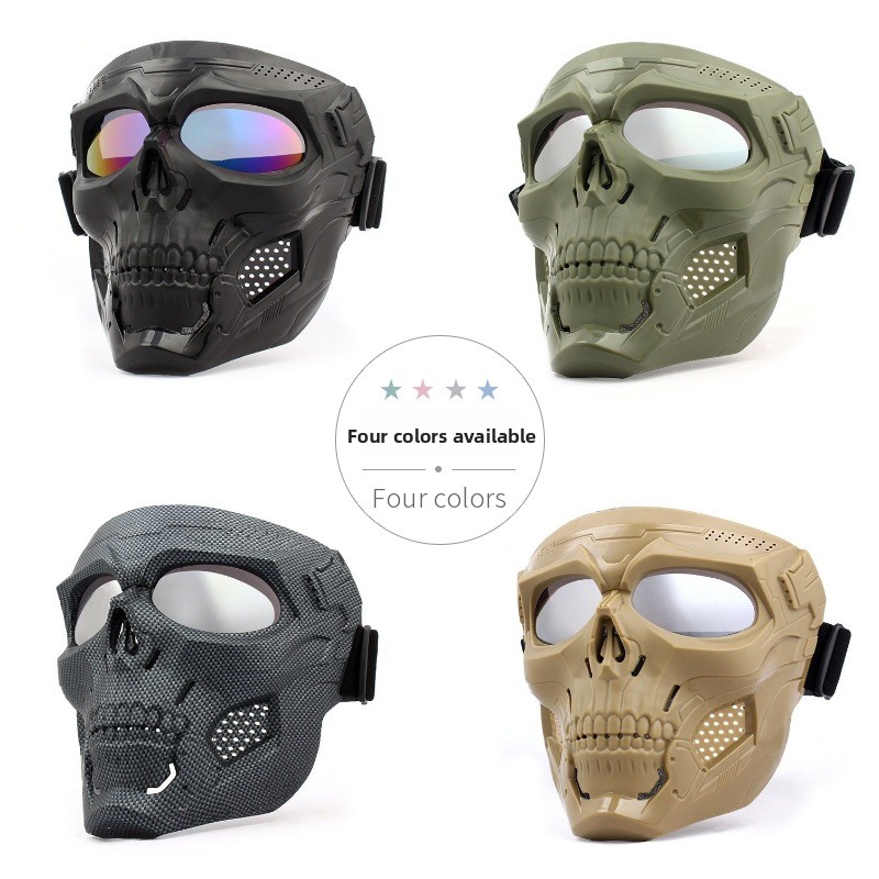 Motorcycle Gear Cycle - Skull Motorcycle Full Face Mask Windproof