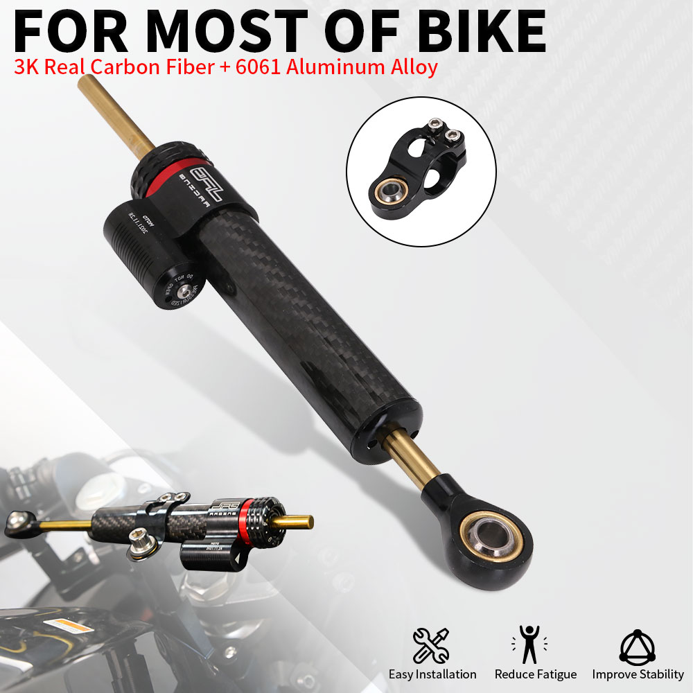 Motorcycle Gear Airbag - 250mm Adjustable Damper Steering Stabilize Motorcycles