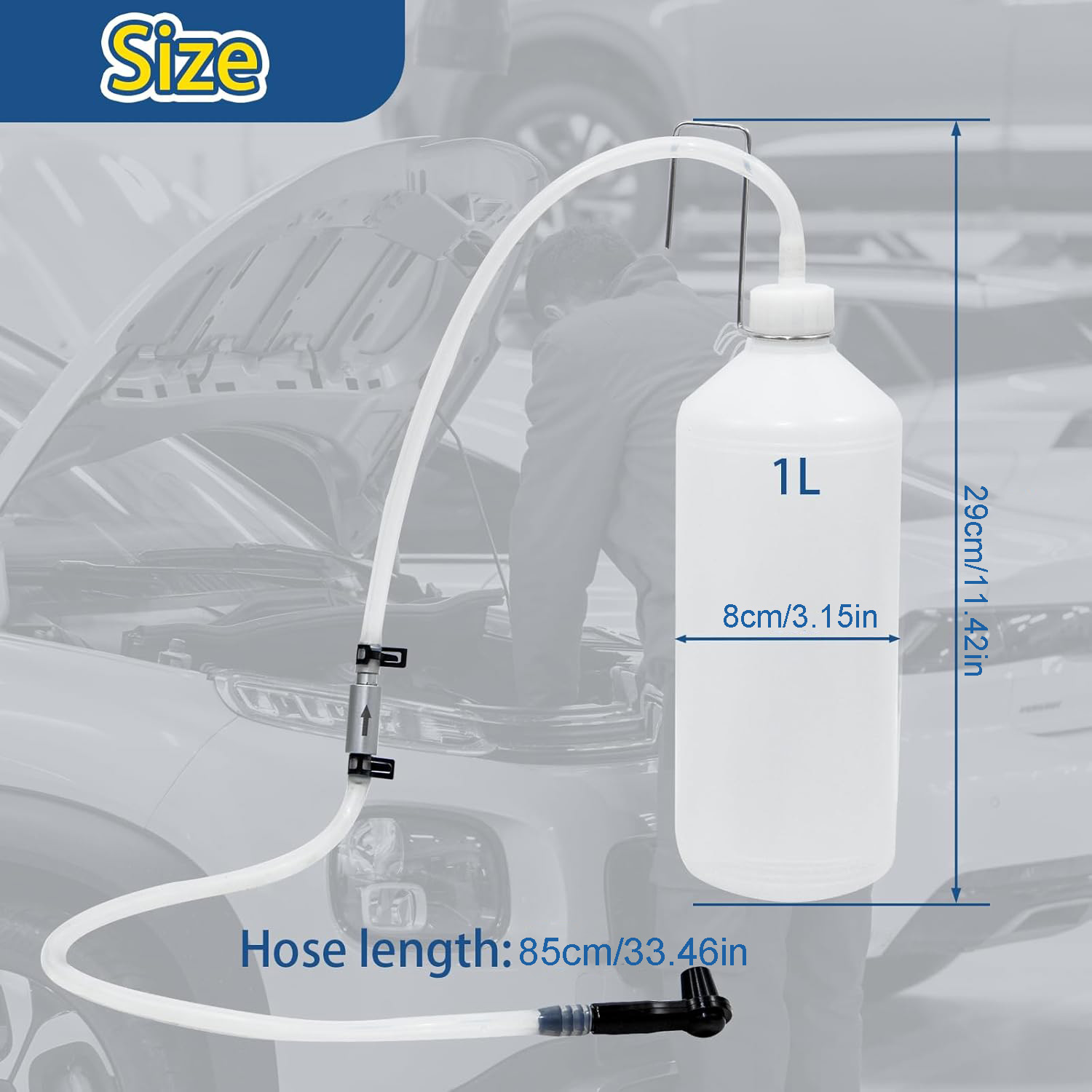 1L Brake Fluid Bleeder Kit wit - Motorcycle Gear Airbag review and price