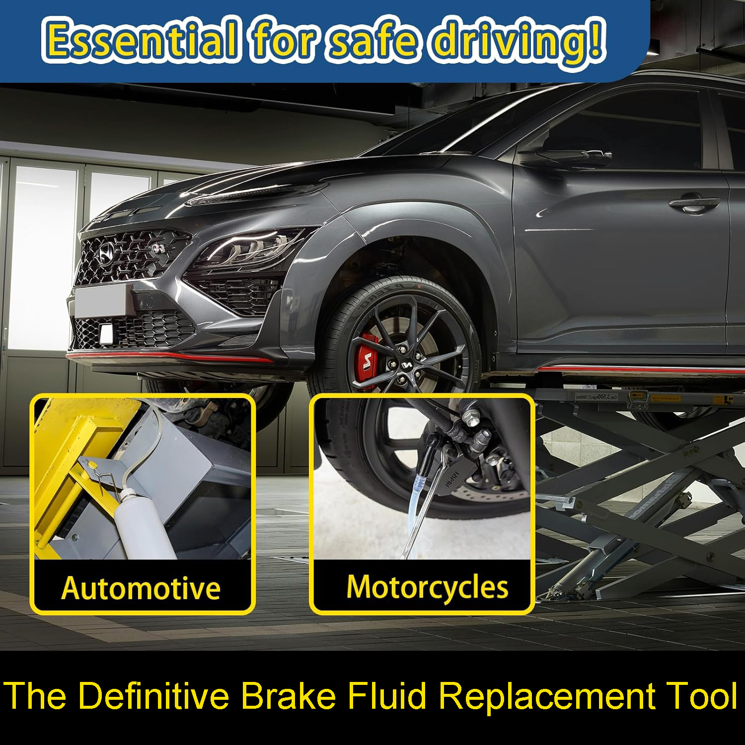 1L Brake Fluid Bleeder Kit wit - Motorcycle Gear Airbag review and price