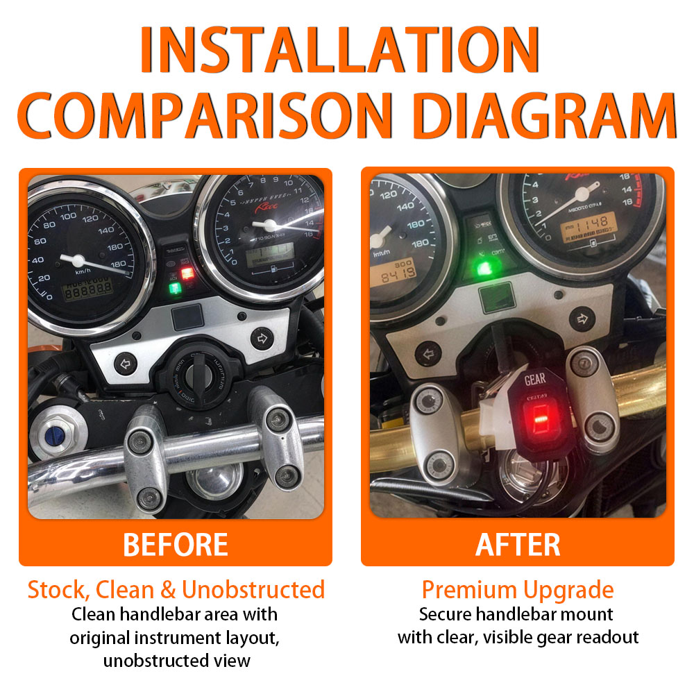 Fit For Universal Motorcycle A - Motorcycle Gear Indicator review and price