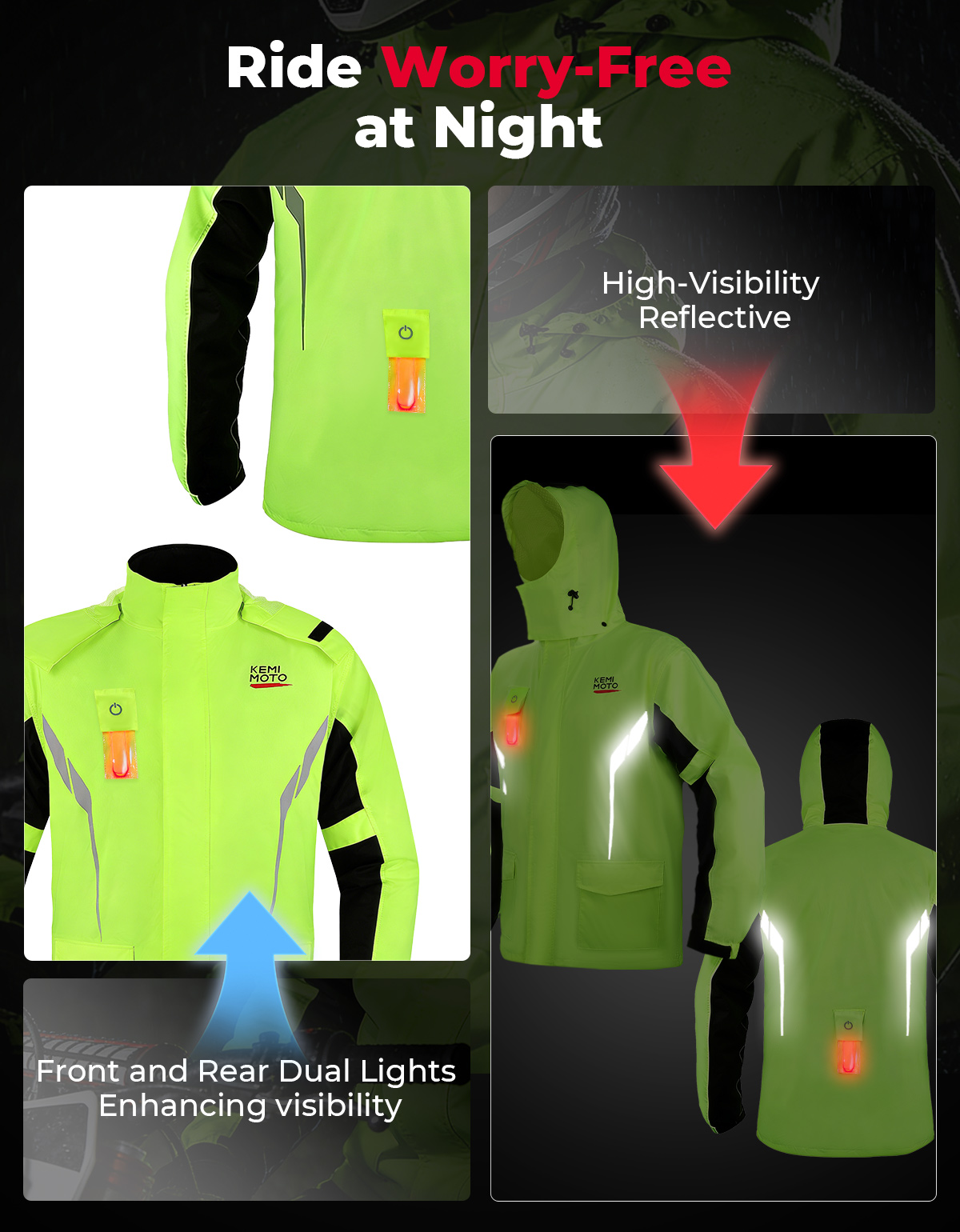 KEMIMOTO Unisex Waterproof Rai - Motorcycle Gear Cycle review and price