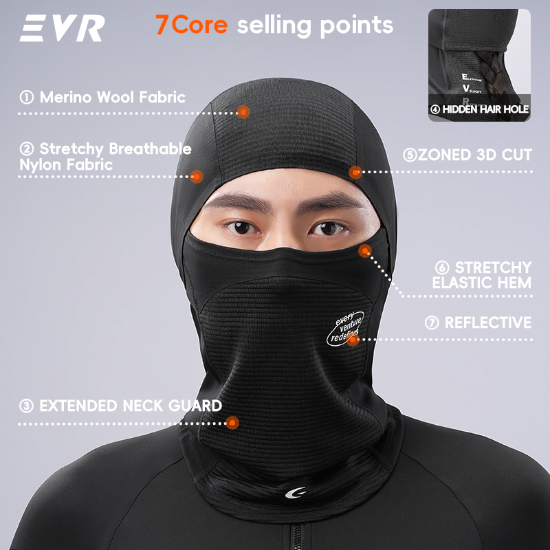 EVR Winter Wool Face Mask Neck - Motorcycle Gear Cycle review and price